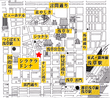シラクラ・ドンナ　地図