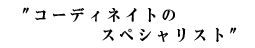コーディネイトのスペシャリスト
